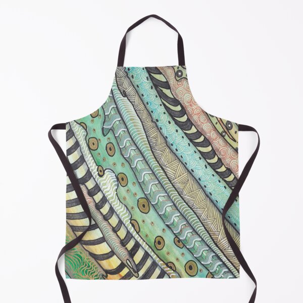 Item preview, Cellular Flow - Green Zentangle Doodle with Organic Patterns designed and sold by ColorWander.
