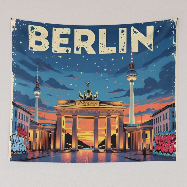 Item preview, Berlin: Vintage-Style Painterly Travel Poster designed and sold by LSVart.
