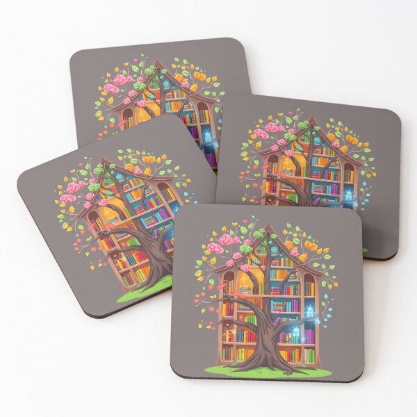 Item preview, Colorful Tree Bookshelf with Blooming Seasons designed and sold by AbdS07.