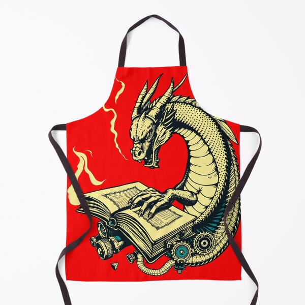 Item preview, Steampunk Dragon Reading an Ancient Book designed and sold by AbdS07.