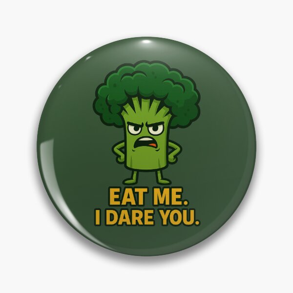 Item preview, Angry Broccoli – Eat Me. I Dare You. designed and sold by Bramble99.