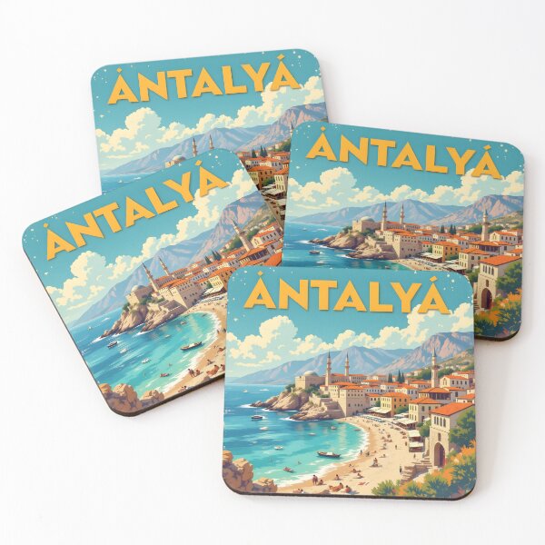 Item preview, Antalya: Vintage-Style Painterly Travel Poster designed and sold by LSVart.