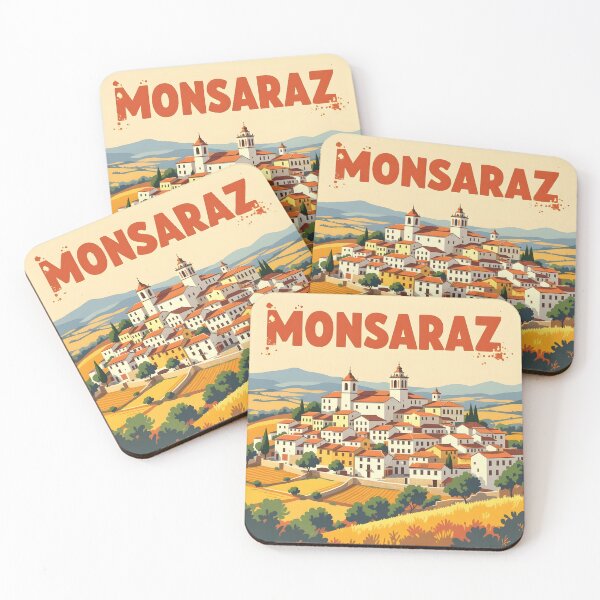 Item preview, Monsaraz: Vintage-Style Painterly Travel Poster designed and sold by LSVart.