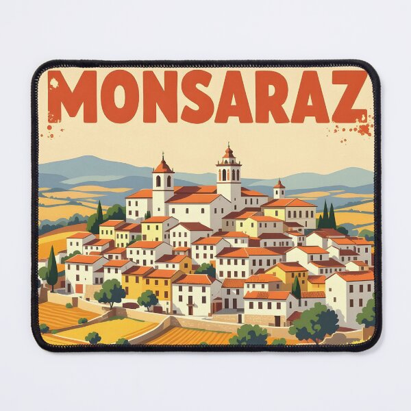 Item preview, Monsaraz: Vintage-Style Painterly Travel Poster designed and sold by LSVart.