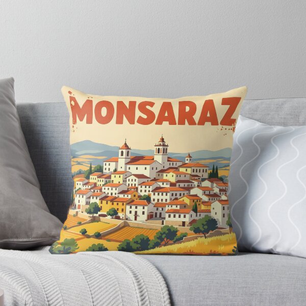 Item preview, Monsaraz: Vintage-Style Painterly Travel Poster designed and sold by LSVart.