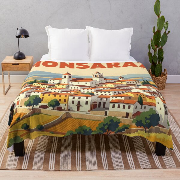 Item preview, Monsaraz: Vintage-Style Painterly Travel Poster designed and sold by LSVart.