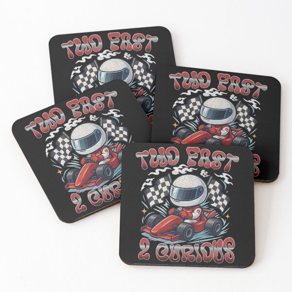 Item preview, Two Fast 2 Curious 2nd Birthday Two Years Old Car Racing designed and sold by BornBorn.