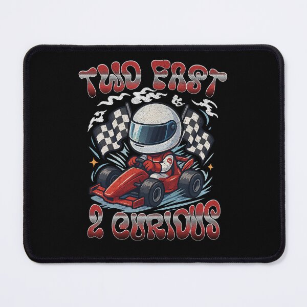 Item preview, Two Fast 2 Curious 2nd Birthday Two Years Old Car Racing designed and sold by BornBorn.