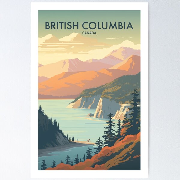 Item preview, BRITISH COLUMBIA REISEKUNST designed and sold by MarkedArtPrints.