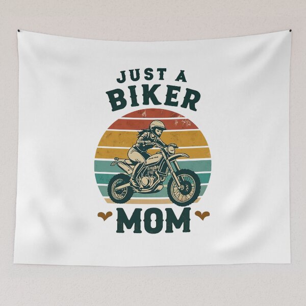 Item preview, Just a Biker Mom – Retro Motorcycle Rider Design for Cool Moms designed and sold by WHDProduction45.