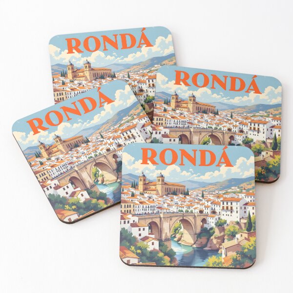 Item preview, Ronda: Vintage-Style Painterly Travel Poster designed and sold by LSVart.