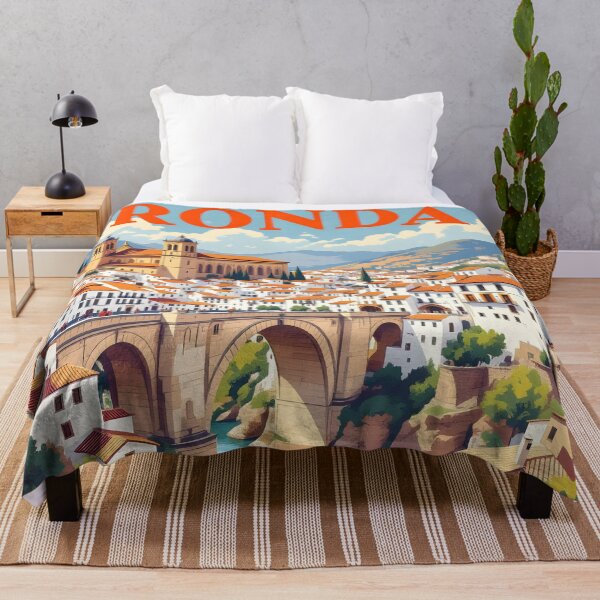 Item preview, Ronda: Vintage-Style Painterly Travel Poster designed and sold by LSVart.