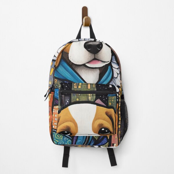 Item preview, Puppy as an Angel with wings flying above a city designed and sold by Colin Bentham.