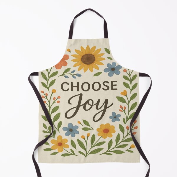 Artikelvorschau, Wähle Freude – Buntes handgezeichnetes florales Motivationszitat entworfen und verkauft von A2JRetro.