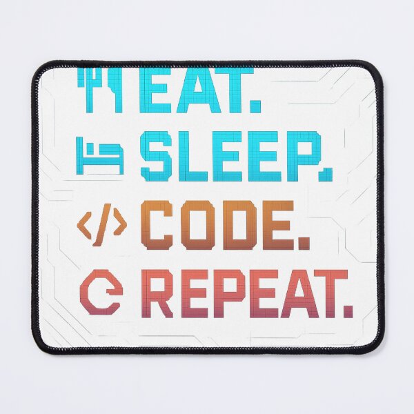 Artikelvorschau, EatSleepCodeRepeat Programmierer entworfen und verkauft von TONSNAP.