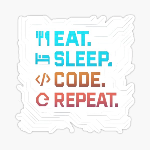Artikel-Vorschau von EatSleepCodeRepeat Programmierer, designt und verkauft von TONSNAP.