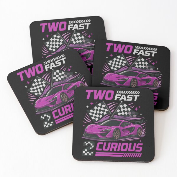 Item preview, Girl Race Car Birthday Decorations Two Fast 2 Curious 2nd Birthday Two Years Old Car Racing designed and sold by BornBorn.