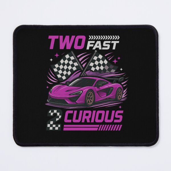 Item preview, Girl Race Car Birthday Decorations Two Fast 2 Curious 2nd Birthday Two Years Old Car Racing designed and sold by BornBorn.
