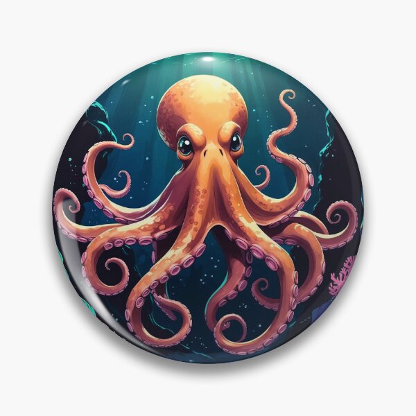 Aperçu de l'œuvre Kraken dans le noir créée et vendue par PaPoStyle.