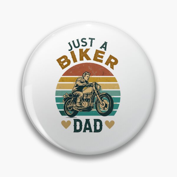 Item preview, Just a Biker Dad – Retro Motorcycle Rider Design for Cool Dads designed and sold by WHDProduction45.