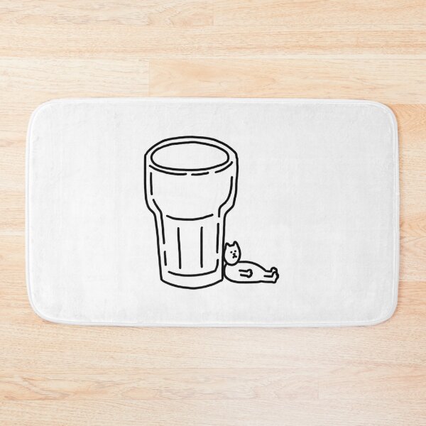 Item preview, a Cat and a glass designed and sold by superbaechoo.