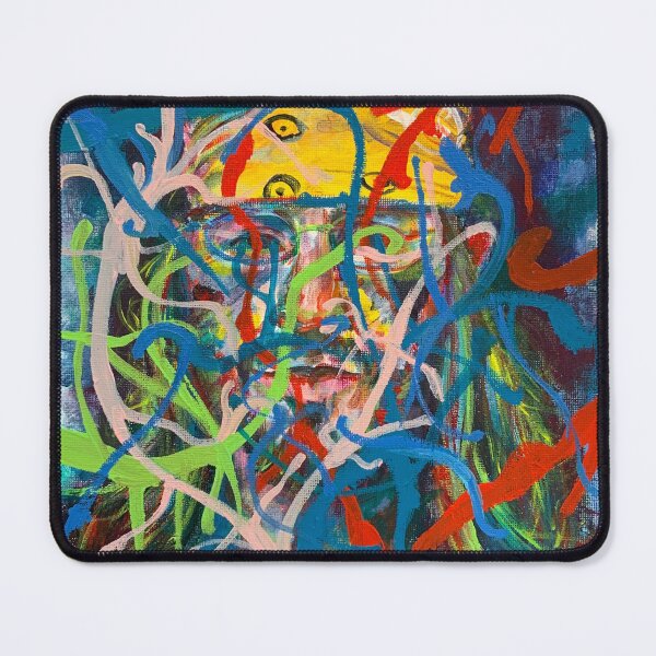 Item preview, DAVID FOSTER WALLACE acrylic portrait designed and sold by lautir.