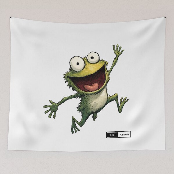 Item preview, Cute cartoon frog - Just a frog art designed and sold by CleanDecor.
