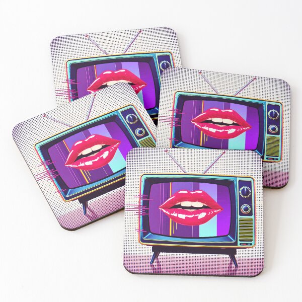 Item preview, Retro TV with Lips Pop Art Aesthetic designed and sold by AbdS07.