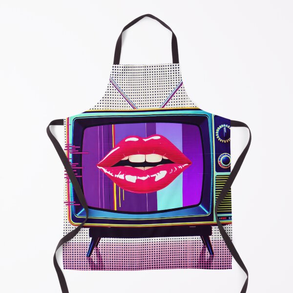 Item preview, Retro TV with Lips Pop Art Aesthetic designed and sold by AbdS07.