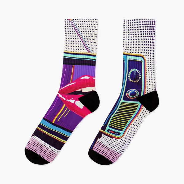 Item preview, Retro TV with Lips Pop Art Aesthetic designed and sold by AbdS07.