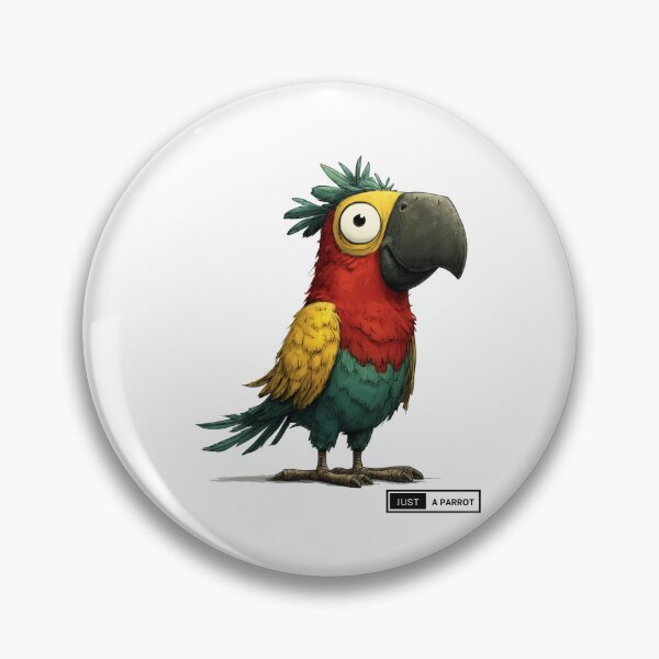 Item preview, Colorful cartoon parrot - Just a parrot art style designed and sold by CleanDecor.