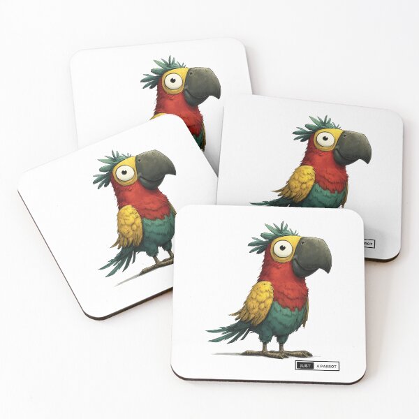 Item preview, Colorful cartoon parrot - Just a parrot art style designed and sold by CleanDecor.