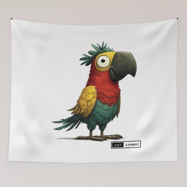 Item preview, Colorful cartoon parrot - Just a parrot art style designed and sold by CleanDecor.
