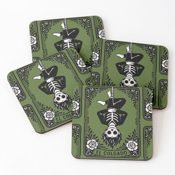 Artikelvorschau, Der Gehängte Tarotkartendruck – Ornamentale Schwarz-Weiß-Kunst entworfen und verkauft von Ojo de Lilith.