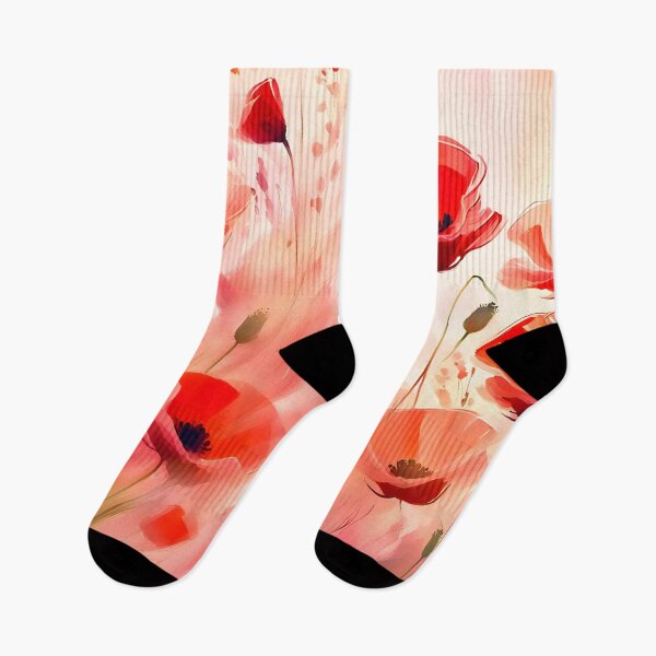 Item preview, Red Poppy Flowers Watercolor Art designed and sold by Lightworker11.