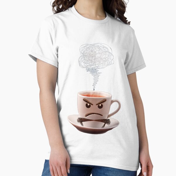 Item preview, Grumpy Cup of Tea – Funny Moody Cartoon Drink Sticker designed and sold by judepsd.