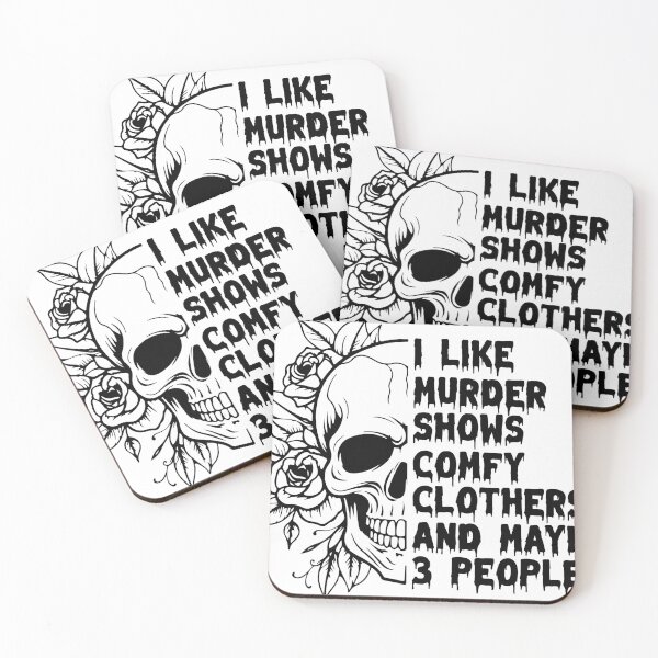 Item preview, I like murder shows cmfy clothers and maybe 3 people designed and sold by artcultreone.