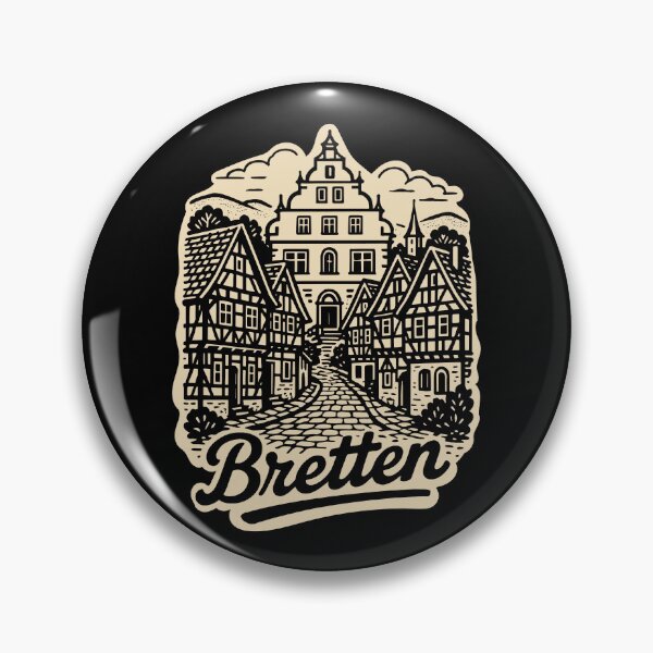 Item preview, Bretten old town medieval skyline designed and sold by Boogosh.
