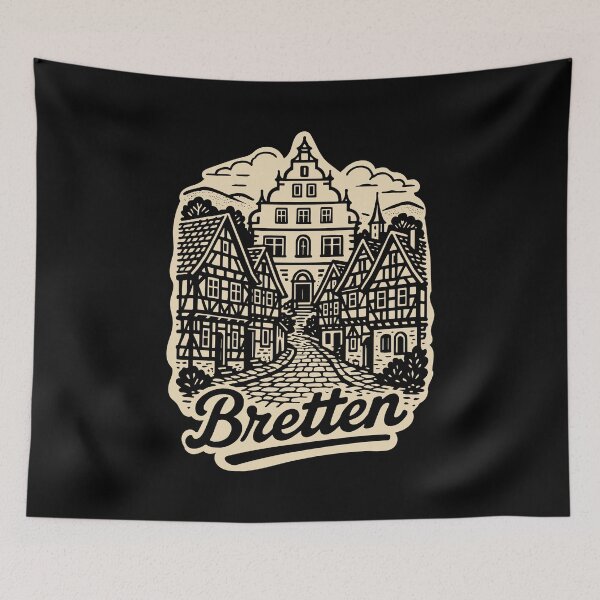 Item preview, Bretten old town medieval skyline designed and sold by Boogosh.