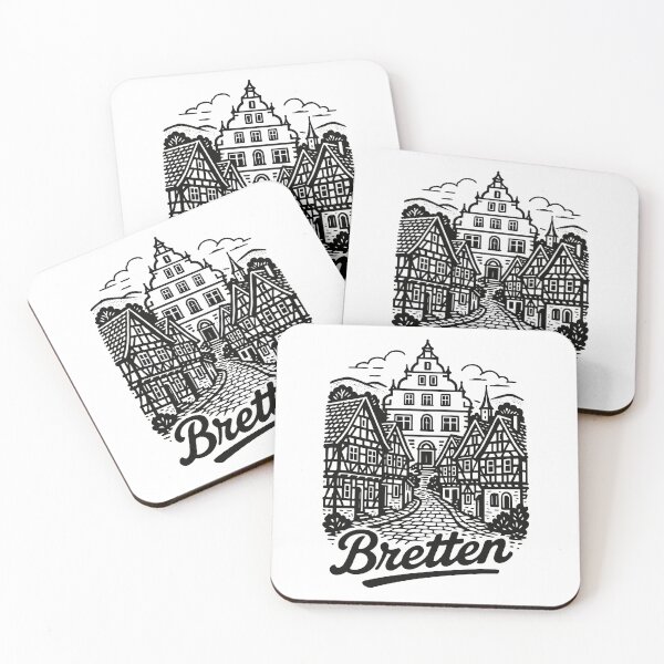 Item preview, Kraichgau silhouette – Bretten illustration designed and sold by Boogosh.