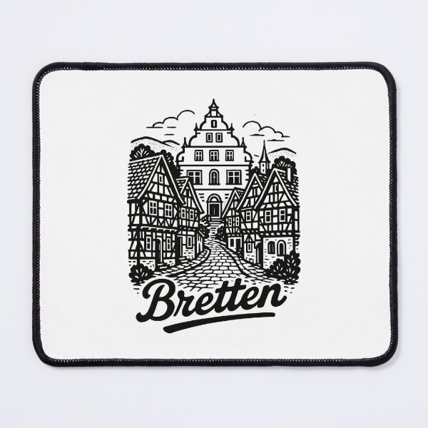 Item preview, Kraichgau silhouette – Bretten illustration designed and sold by Boogosh.