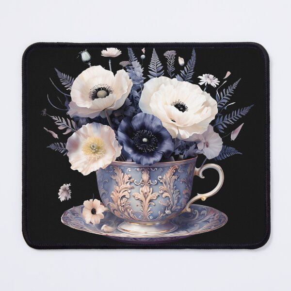 Item preview, Ornate Teacup filled with a vibrant floral arrangement designed and sold by Bellaleo21.