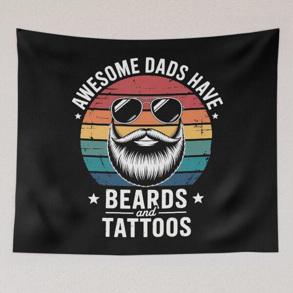 Item preview, Awesome Dads Have Beards and Tattoos Funny designed and sold by Sea4Adventures.