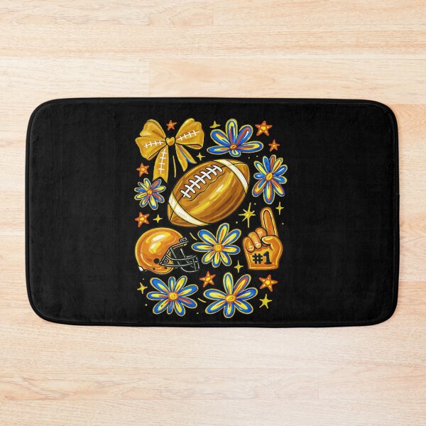 Item preview, Football Coquette Bow Yallow Football & Flower Fall designed and sold by BornBorn.
