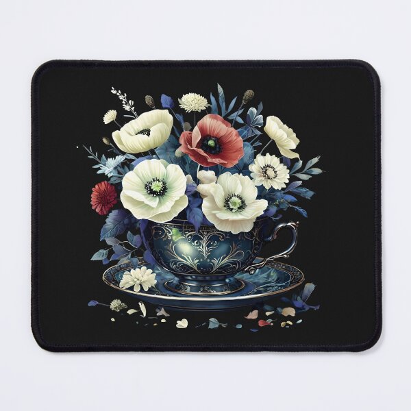 Item preview, Ornate Teacup filled with a vibrant floral arrangement designed and sold by Bellaleo21.
