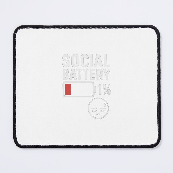 Item preview, Social Battery 1% – Funny Introvert Anime Shirt designed and sold by XDadsShopx.