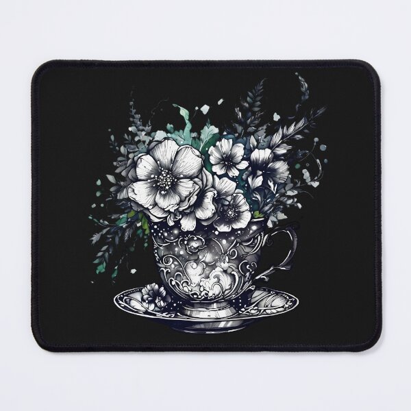 Item preview, Ornate Teacup filled with a vibrant floral arrangement designed and sold by Bellaleo21.