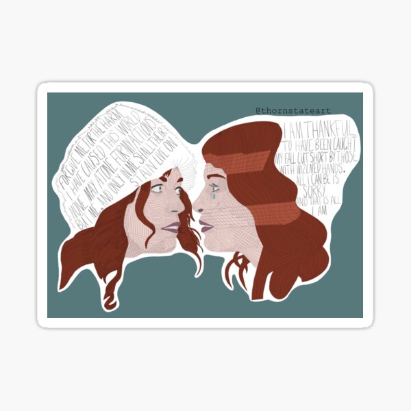 Item preview, Helena & Helly mit Gewissensbissen designed and sold by ThornStateArt.