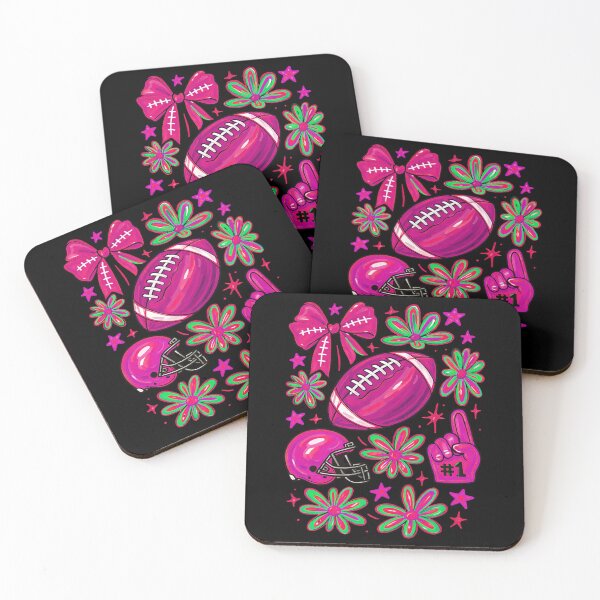 Item preview, Football Coquette Bow Pink Football Fall designed and sold by BornBorn.