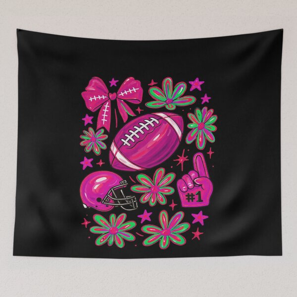 Item preview, Football Coquette Bow Pink Football Fall designed and sold by BornBorn.